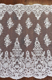 Beaded Pearl Sequin Lace Material for Wedding Dresses