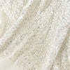 Beaded Sequins Embroidery Transparent Mesh Fabric for Dress Diy Material
