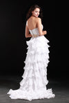 beaded-strapless-white-hi-lo-prom-dresses-with-tiered-skirt-1