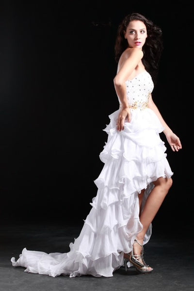 beaded-strapless-white-hi-lo-prom-dresses-with-tiered-skirt-2