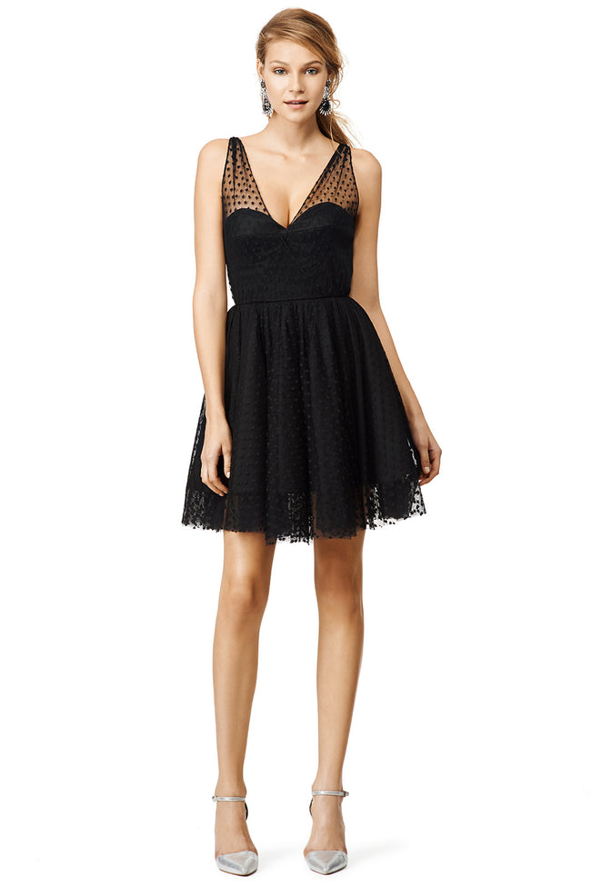 black-dots-tulle-homecoming-gown-with-v-neckline-1