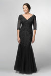 black-mermaid-bride-mother-formal-dress-with-half-sleeves