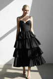 black-tea-length-prom-gown-with-layered-skirt