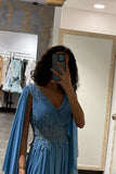 blue-chiffon-lace-prom-dress-with-ribbon-sleeves-2