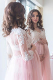 blush-maternity-lace-dress-for-photoshoot-with-long-tulle-skirt-1