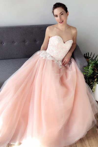 blush-pink-tulle-skirt-two-toned-wedding-dresses-for-sale