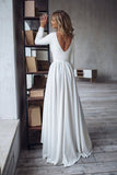 boat-neck-long-sleeve-high-low-wedding-dress-2020-2
