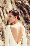 boat-neck-long-sleeved-ivory-spandex-wedding-gown-simple-1