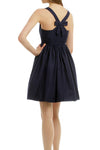 boat-neck-navy-bridesmaid-dress-short-vestido-de-dama-de-honra-1