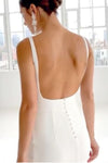 boat-neck-simple-sheath-wedding-gown-backless-1