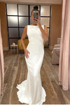 boat-neck-simple-sheath-wedding-gown-backless