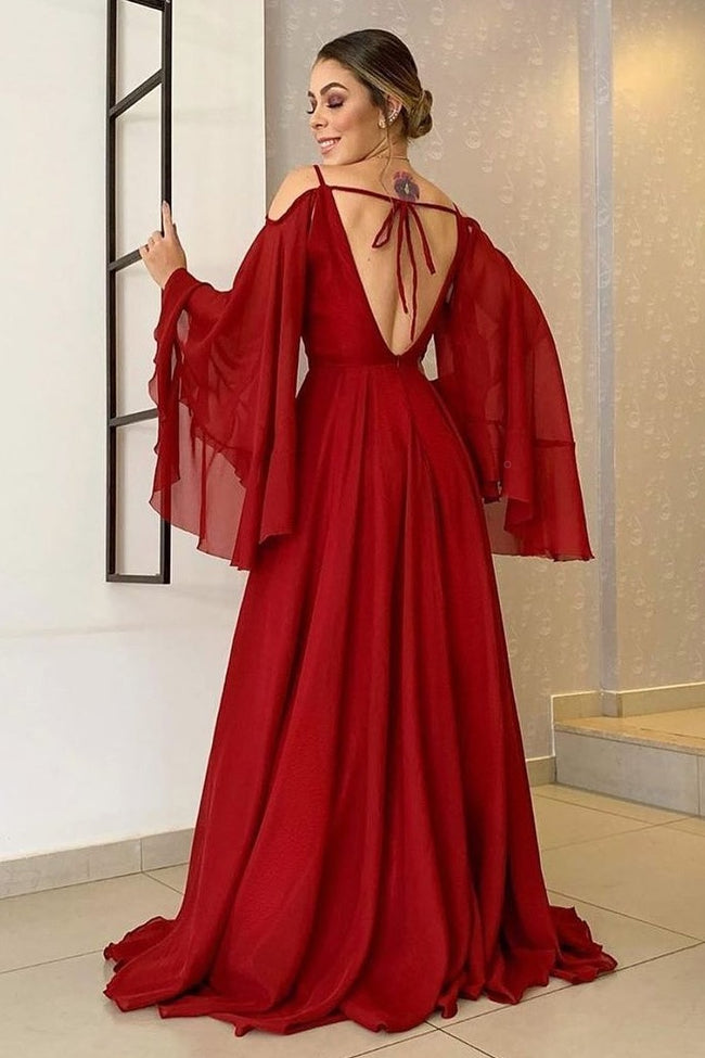 boho-dark-red-prom-dresses-with-oversized-sleeves-1