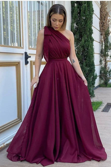 V-neckline Velvet Dark Green Bridesmaid Dress Long Sleeves