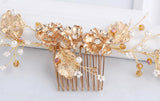 Bridal Hair Comb Crystal Ornaments Handmade Jewelry Wedding Accessories
