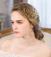 Bridal Headdress Korean Pearls Crystals Hairpin Clip Wedding Jewelry