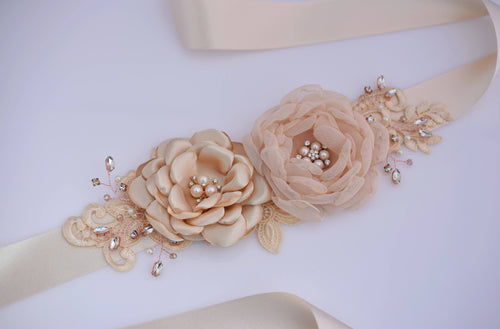 bridal-wedding-sash-handmade-flower-wedding-dress-belt