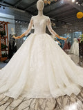 brilliant-lace-sheer-long-sleeves-ball-gown-dresses-wedding-5