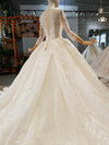 brilliant-lace-sheer-long-sleeves-ball-gown-dresses-wedding-6