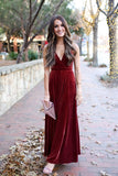 burgundy-velvet-floor-length-prom-dress-halter-neck-2