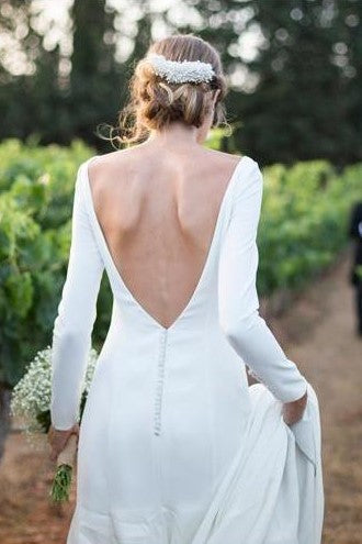 buttons-long-sleeves-modest-sheath-bridal-dress-wedding-1