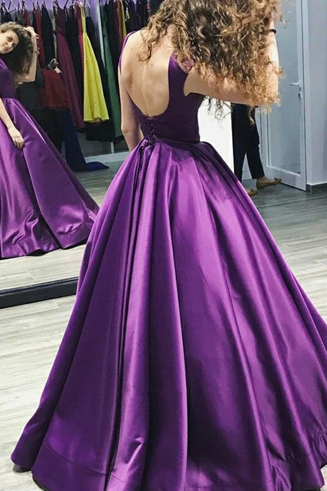 cap-sleeves-satin-purple-prom-dress-gown-backless-1