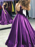 cap-sleeves-satin-purple-prom-dress-gown-backless-3