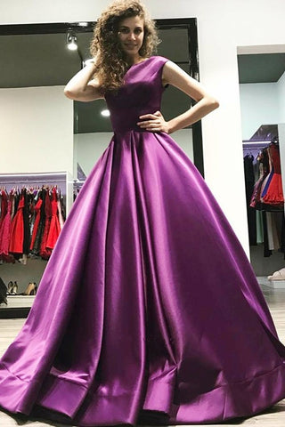Plum gown with online sleeves