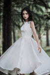 chic-sleeveless-satin-tea-length-wedding-gown-online-2