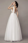 chic-v-neckline-wedding-gown-with-dotted-tulle-skirt-1