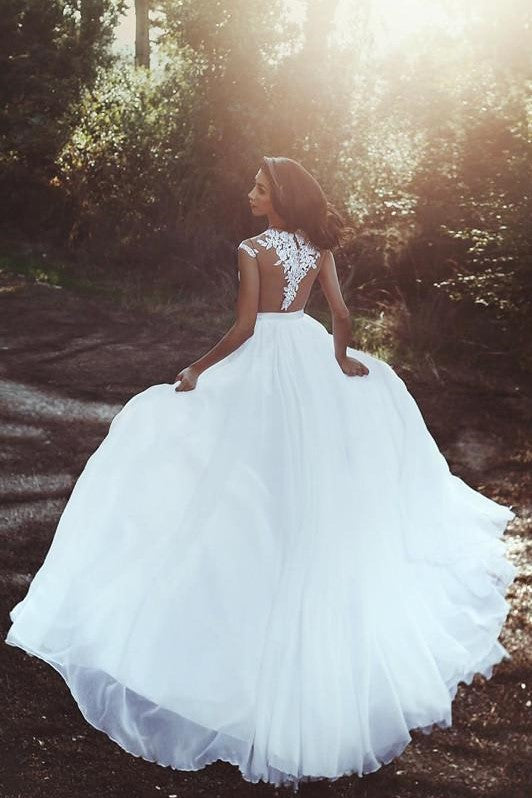 chiffon-beach-wedding-dress-with-floral-lace-bodice-1