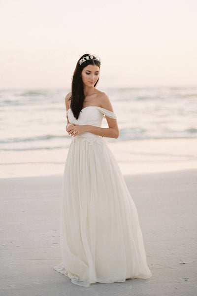 chiffon-beach-wedding-dress-with-lace-bodice-1