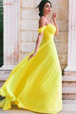 chiffon-long-yellow-prom-dresses-with-off-the-shoulder