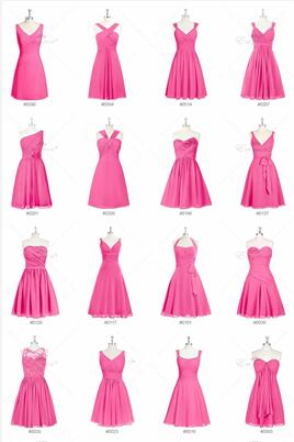 Slim Fit Sleeveless Satin Pink Bridesmaid Dress Tea-length