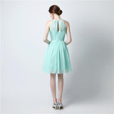 Chiffon Sleeveless Mint Green Bridesmaid Dress Short loveangeldress Chiffon Sleeveless Mint Green Bridesmaid Dress Short loveangeldress
