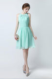 chiffon-sleeveless-mint-green-bridesmaid-dress-short