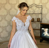 classic-a-line-wedding-gown-with-lace-appliques-bodice-2