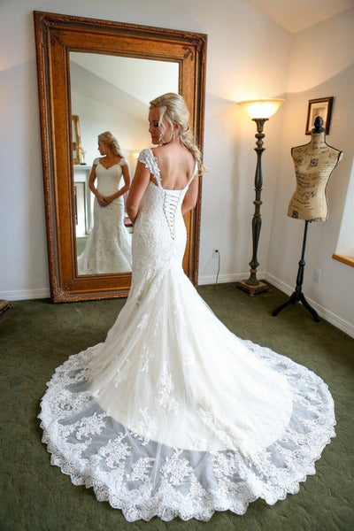 classic-appliqued-sheath-bridal-wedding-dresses-with-cap-sleeves