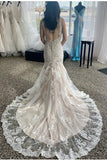 classic-appliques-lace-bridal-dress-with-beaded-v-neckline-1
