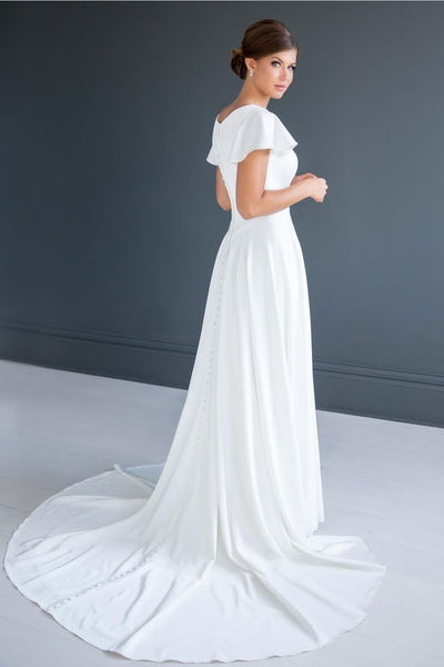 clean-a-line-wedding-dress-with-flared-short-sleeves-3