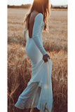 close-fitting-simple-long-sleeves-bridal-dresses-open-back