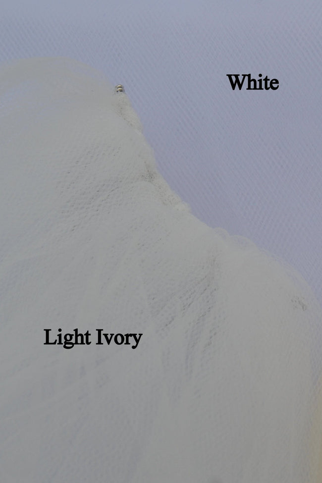 Cathedral Length Appliques Tulle Ivory Wedding Veil Styles