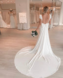 column-spandex-wedding-gown-with-removeable-train-5