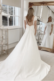 column-spandex-wedding-gown-with-removeable-train