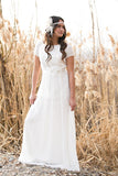 crystals-short-sleeves-chiffon-boho-wedding-dresses-outside