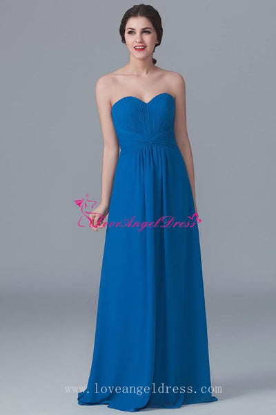 curved-strapless-a-line-blue-chiffon-bridesmaid-gown