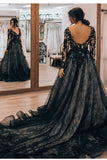 dark-navy-lace-prom-dresses-with-long-sleeves