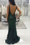 deep-v-neckline-sequins-dark-green-formal-dresses-near-me-1