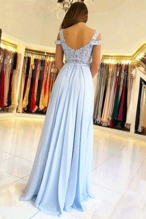 draped-off-the-shoulder-lace-prom-dresses-with-chiffon-skirt-1