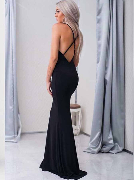 draped-v-neckline-mermaid-black-simple-prom-gown-with-x-back-1