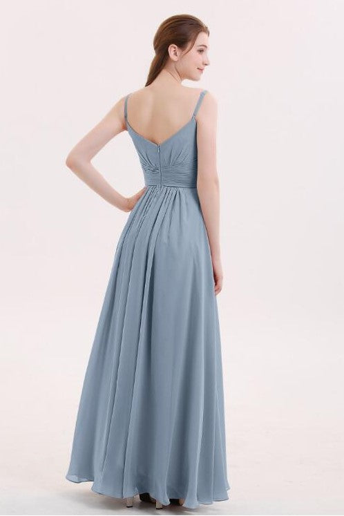 dusty-blue-bridesmaid-dresses-long-chiffon-skirt-vestido-de-la-dama-de-honor-1